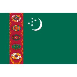 Download free flag turkmenistan icon